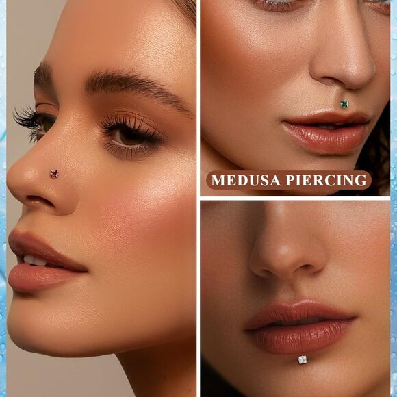 20G 18G 16G Astm F136 Titanium Internal Thread Flat Back Earrings Nose Studs Tra - Picture 6 of 6